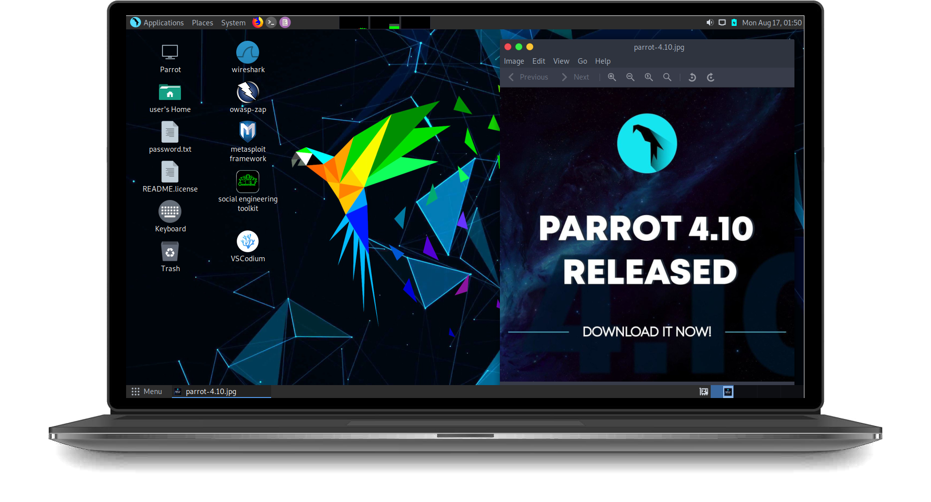 Parrot Linux v4.10